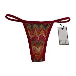 M2-56(2) FAE HOUSE Women's Thong Bikini Bottoms Carnival XS